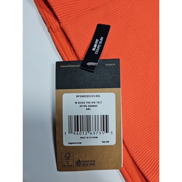 The North Face Women's Orange Guide Forward Ribbed Tank Top Size XXL NWT - Picture 7 of 11